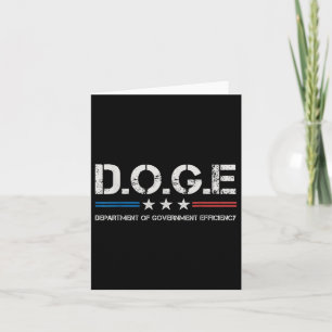 Cartão Doge D.o.g., Departamento de Eficiência do Governo