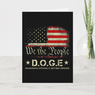 Cartão Doge Democratas Oficialmente Sendo Expostos Trump 