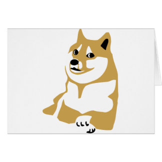 Cartão Doge - meme do Internet