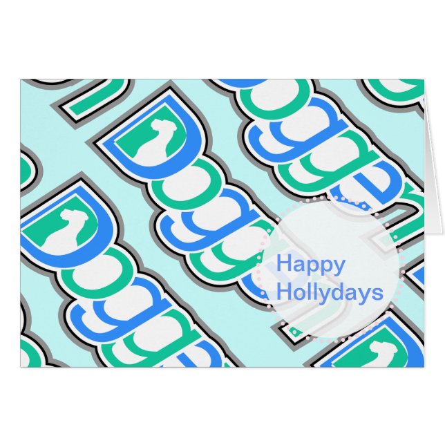 Cartão Doggen Text mit Kopf (Frente Horizontal)