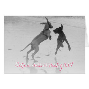 Cartão Doggenkarte "Schön