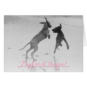 Cartão Doggenkarte "Tanzen"