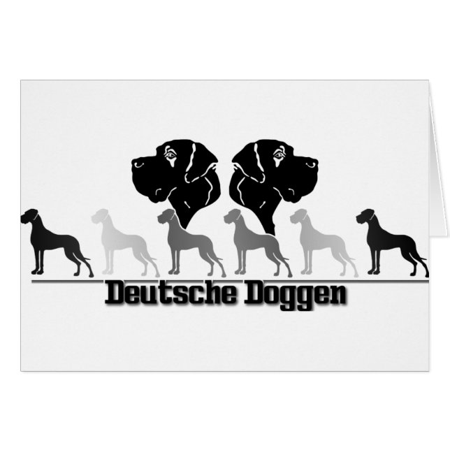 Cartão Doggenlogo Schwarz Grau (Frente Horizontal)
