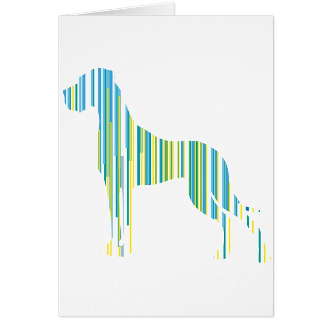 Cartão Dogue Alemão Minimalista (Frente)