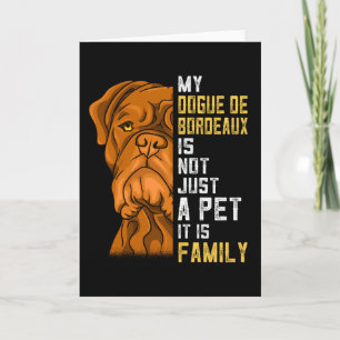 Cartão Dogue de Bordeaux Family Dog Gift