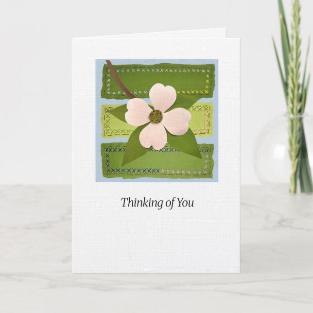 Cartão Dogwood "Thinking of You" Art Card  (Frente)