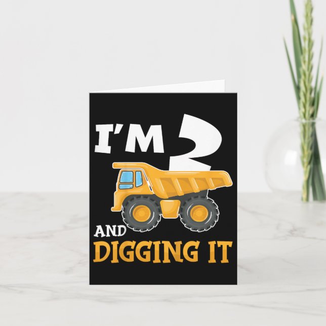 Cartão Dois 2 anos 2 anos 2 anos 2 anos Criança de Aniver (Frente)