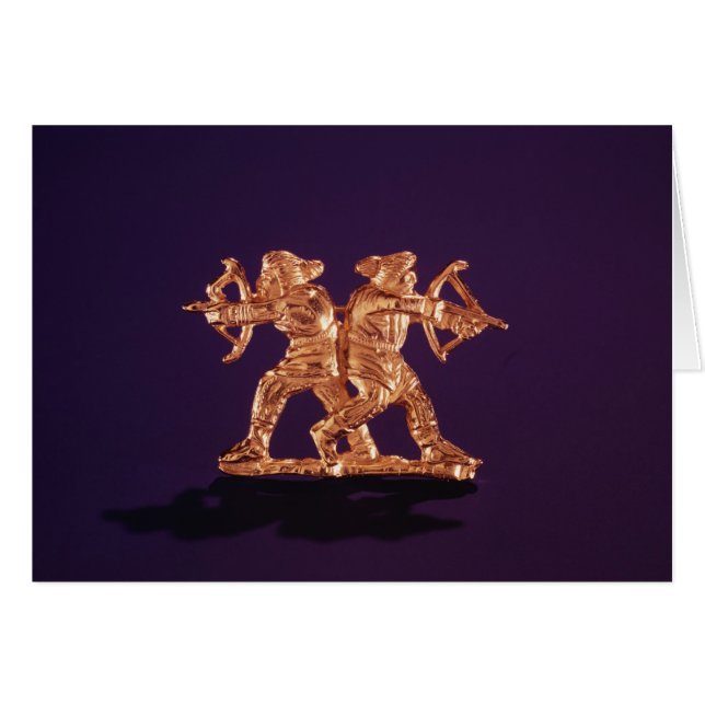 Cartão Dois arqueiros (Frente Horizontal)