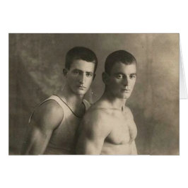 Cartão Dois atletas