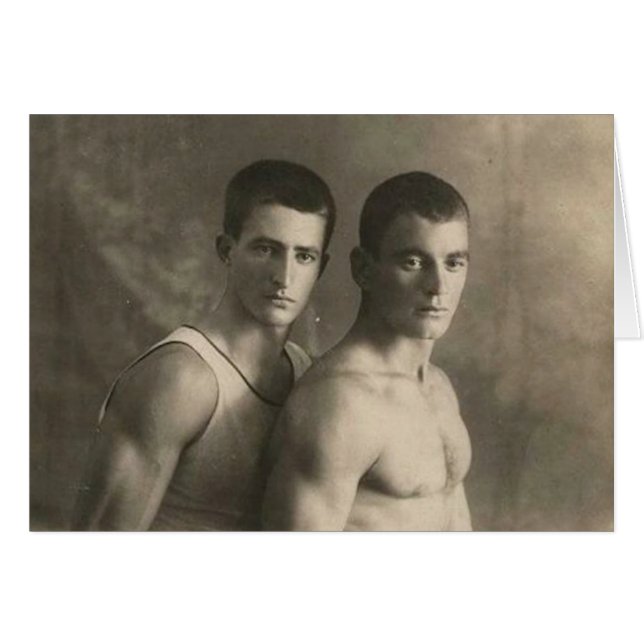 Cartão Dois atletas (Frente Horizontal)