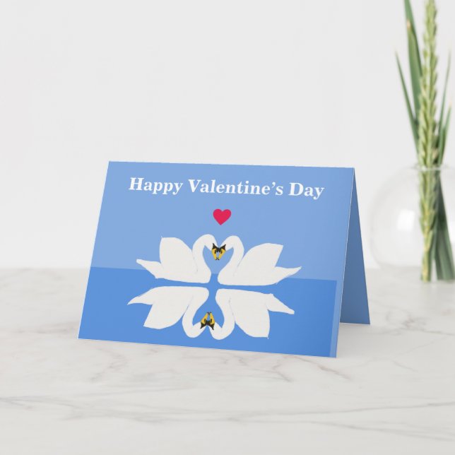 Cartão Dois Cisnes na Dose Cardíaca Clássica (Frente)