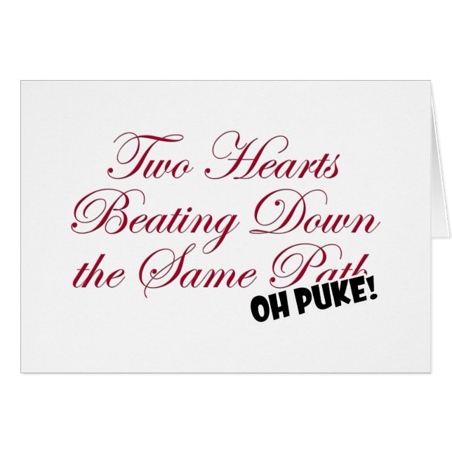 Cartão Dois Corações (Frente Horizontal)