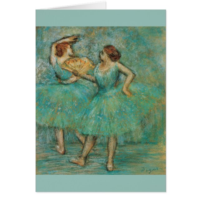 Cartão Dois Dançarinos Edgar Degas (Frente)