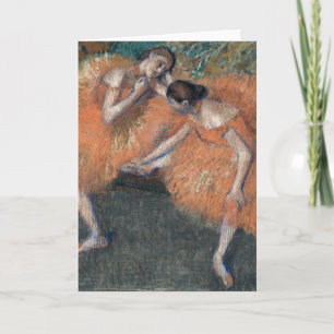 Cartão Dois Dançarinos   Edgar Degas