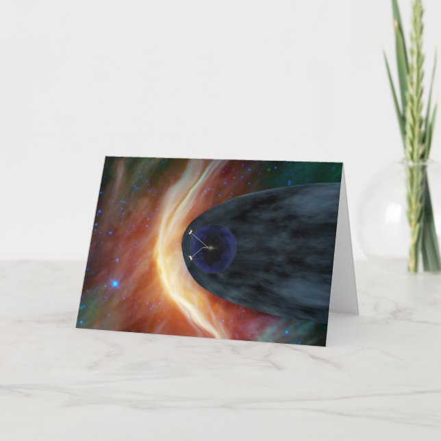 Cartão Dois Espaçadores Voyager Explorando Espaço Turbule (Frente)