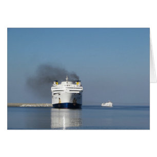 Cartão Dois Ferries Na Grécia