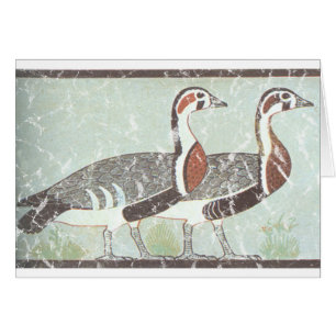 Cartão Dois gansos