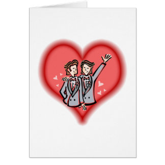 Cartão Dois noivos