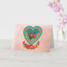 Dois Pássaros no Dia dos Namorados do Coração