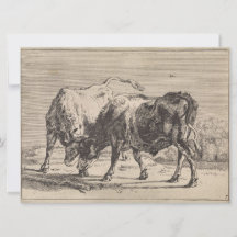 Dois Touro Lutando (por Paulus Potter)