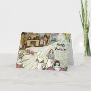 Cartão Doll Collectors Birthday Card
