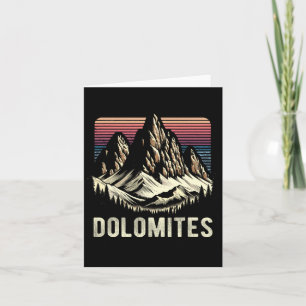 Cartão Dolomites Monta Áreas Dolomíticas Subindo