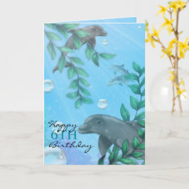 Cartão Dolphin Birthday