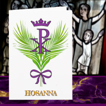 Cartão Domingo de HOSANNA (John 12:12-15)