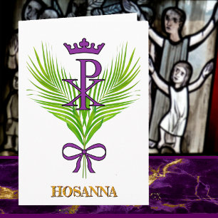 Cartão Domingo de HOSANNA (John 12:12-15)