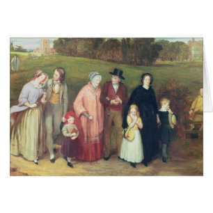 Cartão Domingo de manhã - a caminhada da igreja, 1846