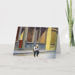 Cartão Domingo Edward Hopper
