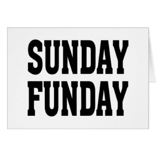 Cartão Domingo Funday
