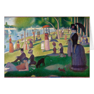 Cartão Domingo na pintura de La Grande Jatte Seurat