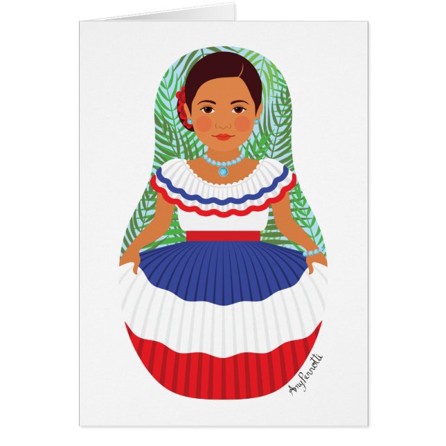 Cartão Dominican Matryoshka (Frente)