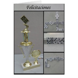 Cartão dominó Felicitaciones