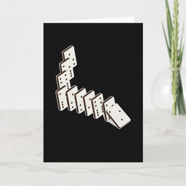 Cartão Dominoes Dominoe Game Game Night (Frente)