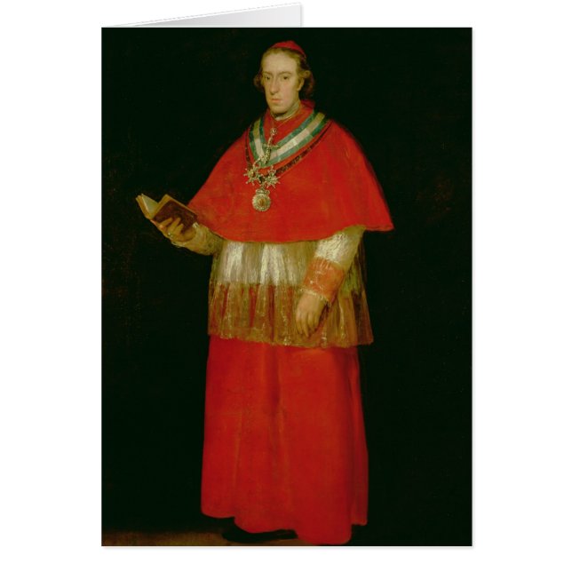 Cartão Don cardinal Luis de Bourbon c.1800 (Frente)
