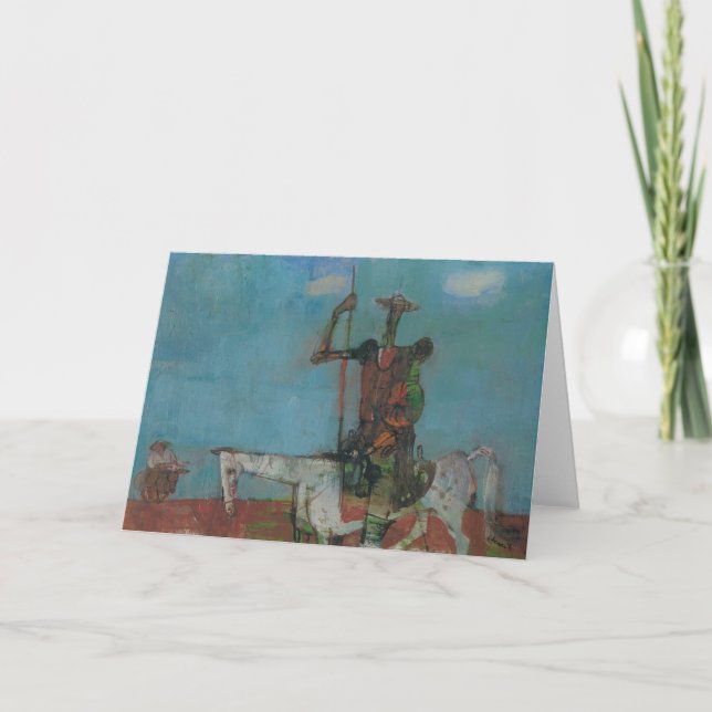 Cartão Don Quixote lento Sancho Stanislav Stanek (Frente)