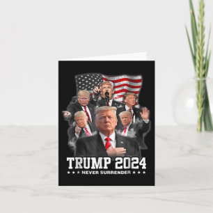 Cartão Donald J Trump 2024 Nunca Rende 1