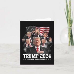 Cartão Donald J Trump 2024 Nunca Renderize