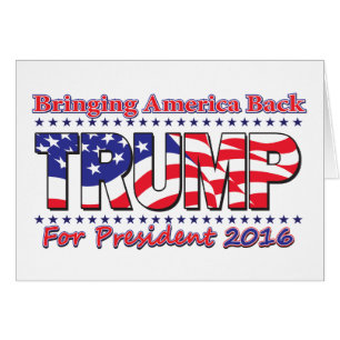 Cartão Donald Trump