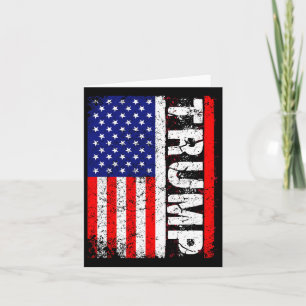 Cartão Donald Trump 2020 Vintage Usa Flag T Shirts