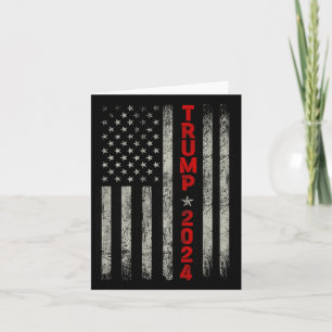 Cartão Donald Trump 2024 Recupere a bandeira americana