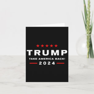 Cartão Donald Trump 2024 Retome As Eleições Americanas - 