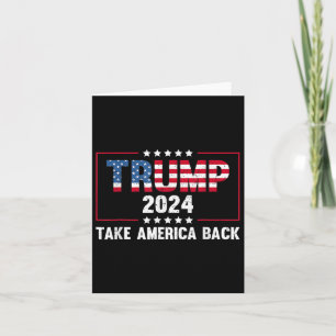 Cartão Donald Trump 2024 Retrai A América De Volta