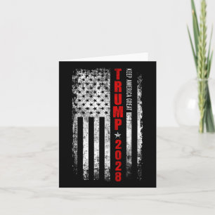 Cartão Donald Trump 2028 Keep America Excelente Election
