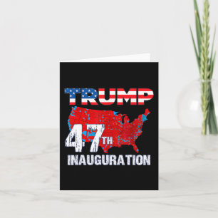 Cartão Donald Trump 47.º Presidente 2025 Inauguração dos