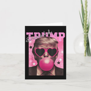 Cartão Donald Trump Bubble Gum Pink Sungs