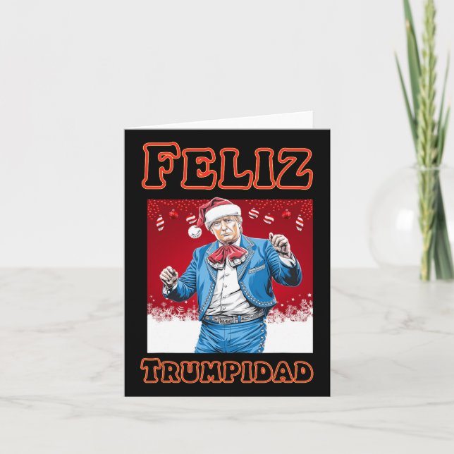 Cartão Donald Trump Christmas Feliz Trumpidad (Frente)