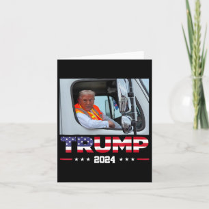 Cartão Donald Trump Corre No Caminhão De Lixo 1